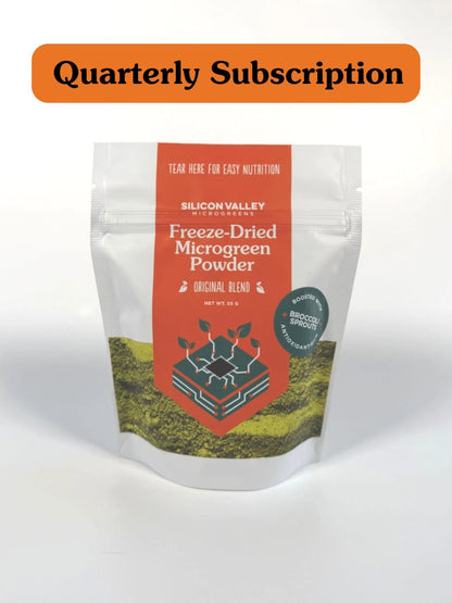 Freeze-Dried Microgreen and Sprout Powder, 30 servings, Quarterly Subscription