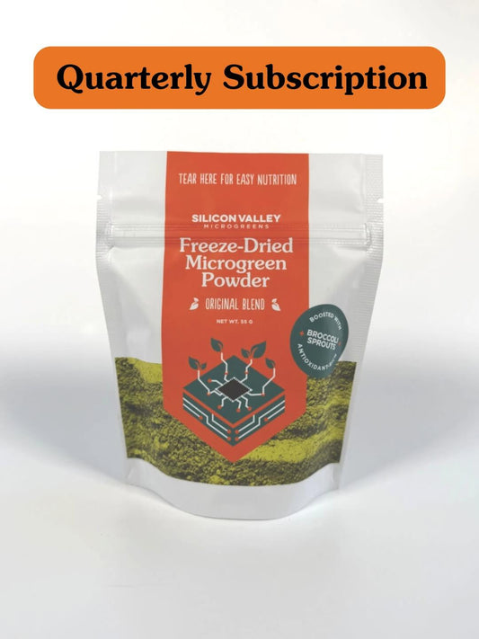 Freeze-Dried Microgreen and Sprout Powder, 30 servings, Quarterly Subscription